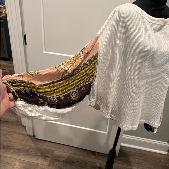 Free people we the free Blossom Thermal Top crew neck mixed media - Picture 10 of 13